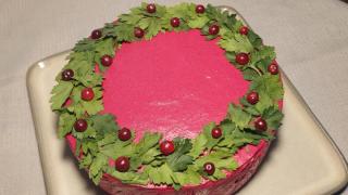 Чизкейк «Селедка под шубой». Новогодняя подача!