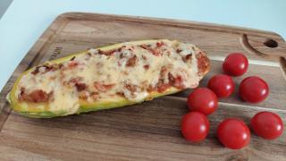 Фаршированные кабачки-лодочки