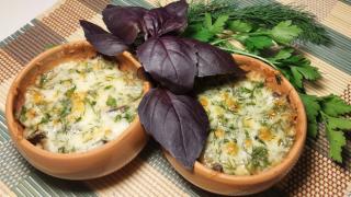 Жюльен из кабачков и баклажанов