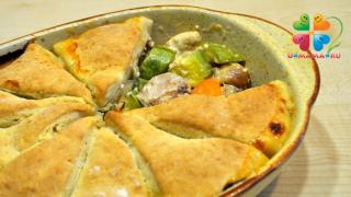 Курица, запеченная с лепешками (Кобблер из курицы)