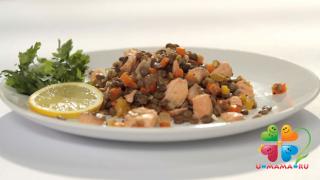 Что приготовить на ужин? Рагу из лосося с чечевицей! (рецепт с видео)