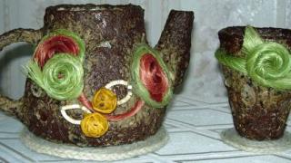 Декоративная посуда из яичного лотка