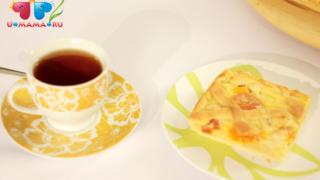 Пирог с яблоками и вареньем на домашнем песочном тесте