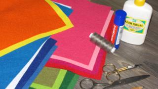 Гирлянда «Ёлочки из фетра»