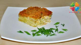 Запеканка картофельная с кабачком