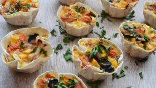 Супервкусные закусочные кексы из лаваша с начинкой