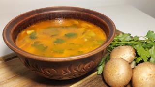 Быстро и вкусно! Постный рассольник с грибами
