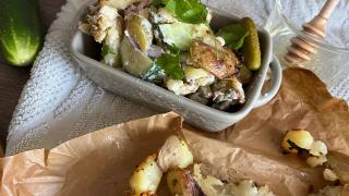 Нашумевший картофельный салат из Тиктока. Быстро, дёшево и очень вкусно!