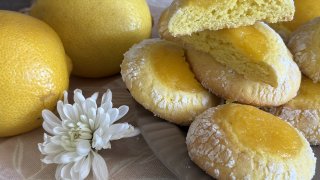 Домашнее лимонное печенье с вкуснейшей начинкой